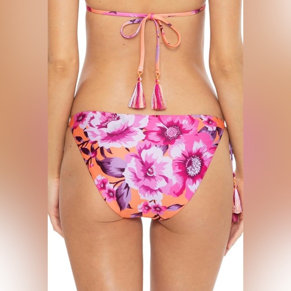 BECCA by Rebecca Virtue in Full Bloom Demi Reversible Tie Bottoms - Picture 3 of 7